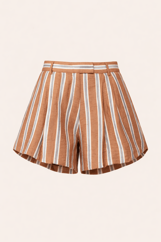 Striped Bubble Hem ShortsBottomsChayse Clothing