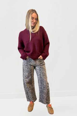 Talia Sweater in ClaretClothingPISTOLA