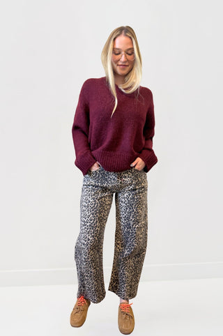 Talia Sweater in ClaretClothingPISTOLA