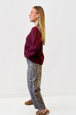 Talia Sweater in ClaretClothingPISTOLA