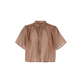 The Hayden Shirt in TanTopTHE SHIRT Rochelle Behrens