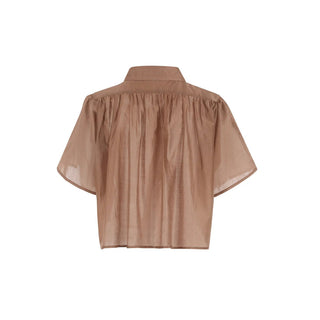 The Hayden Shirt in TanTopTHE SHIRT Rochelle Behrens