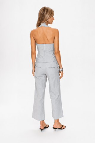 The Kendall Top in Twill Stripe BlueTopSolid & Striped