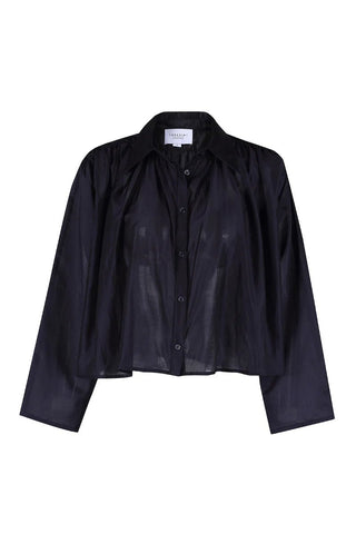 The Long Sleeve Hayden Shirt in NavyTopTHE SHIRT Rochelle Behrens