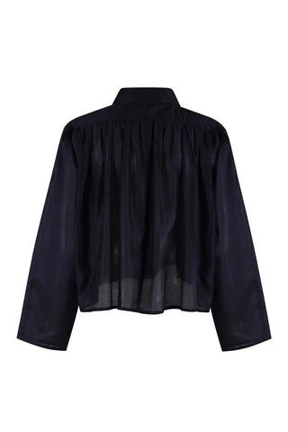 The Long Sleeve Hayden Shirt in NavyTopTHE SHIRT Rochelle Behrens