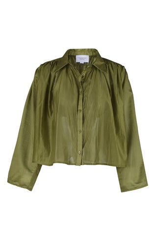 The Long Sleeve Hayden Shirt in OliveTopTHE SHIRT Rochelle Behrens