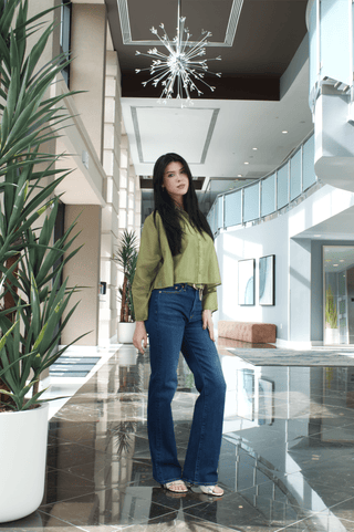 The Long Sleeve Hayden Shirt in OliveTopTHE SHIRT Rochelle Behrens