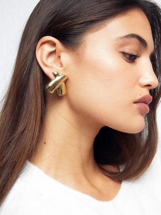 Tia 18K Gold Non - Tarnish X EarringsAccessoriesChayse Clothing