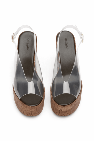 Tony Bianco Valerie Wedge Heel in Clear VinyliteShoesTony Bianco