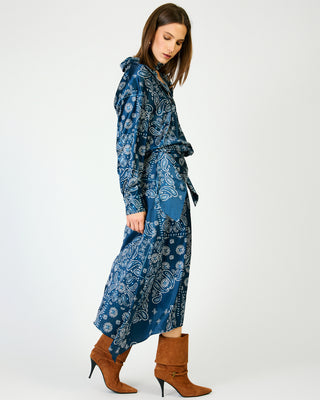 Tora Button-Up Shirt in Navy Bandana
