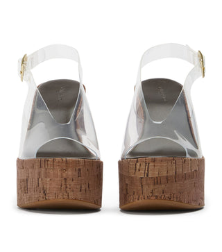 Valerie Wedge Heel in Clear VinyliteShoesTony Bianco