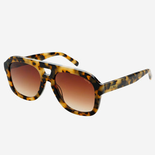 Voyager Acetate Oversized Aviator Sunglasses in Milky TortoiseAccessoriesFREYRS Eyewear