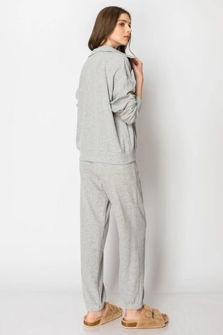 Waffle Knit Jogger Set in GreyClothingChayse Clothing